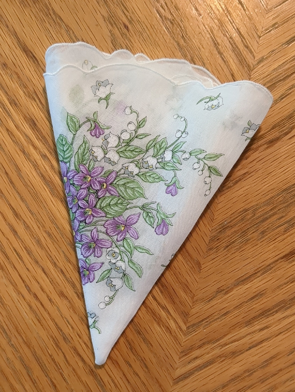 Lavender Vintage Designer Handkerchief Bundle - Picture 3 of 8